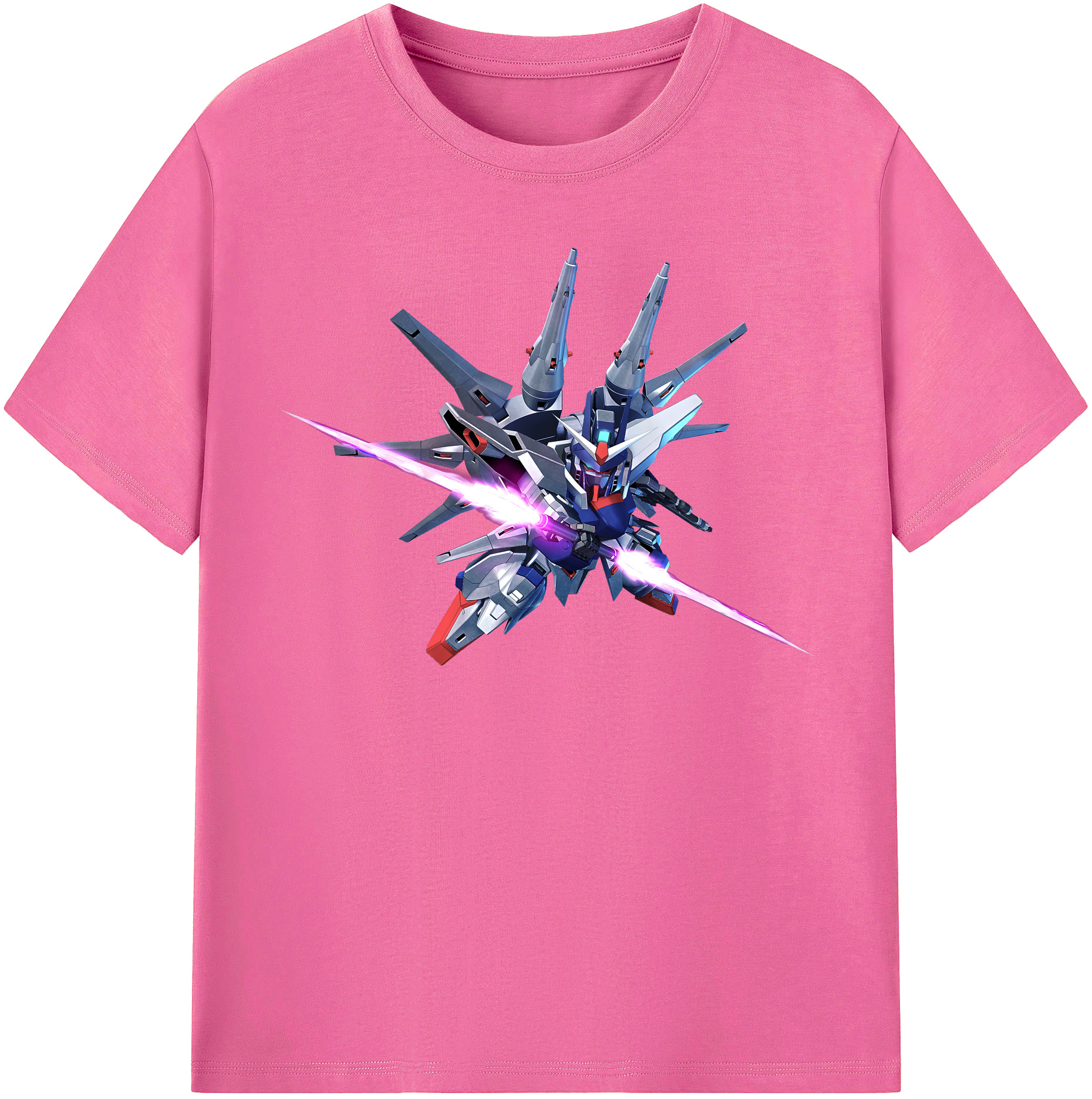 （画像用） 機動戦士ガンダム Mobile Suit Gundam レディースカジュアルプリントTシャツ（綿100％）